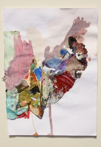 0 13, mixed media on paper, 2013