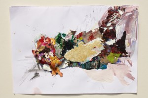 0 23, Mixed media on paper, 2013