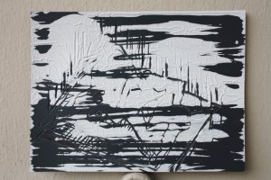 Acrylic paint on lino, 2012