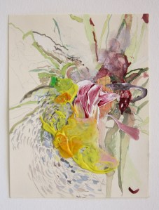 Brother, Watercolour, Graphite, Acrylic and Perspex on Paper, 13cm x 10cm, 2014