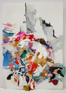 Display # 1, ink and acrylic paint on paper, 21cm x 14cm, 2014