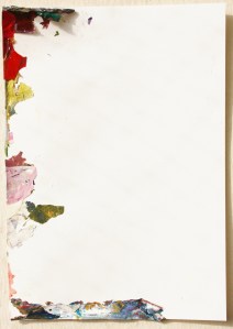  Edge, Dried acrylic Paint and Watercolour on paper, 2012