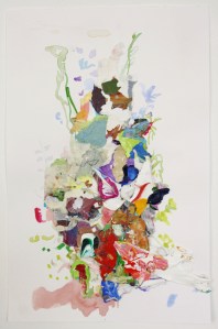 Post, 15cm x 10cm, Watercolour and mixed media on paper, 2014