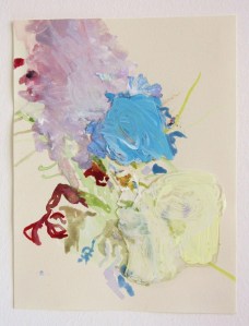 Sap # 2, Watercolour, pen, acrylic and Perspex on paper, 13cm x 10cm, 2014