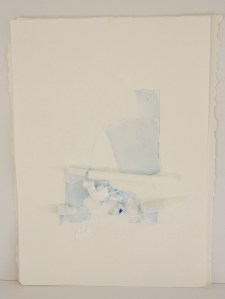 Blue, 4 x sheets of Paper + watercolour, 2014
