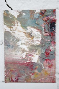 Twin 1, Oil paint and acrylic on photograph April 2013