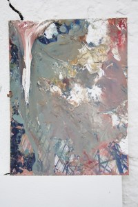 Twin 2, Oil paint and acrylic on photograph, April 2013