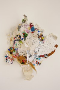 Bride, Paper, Watercolour and Acrylic, 30cm x 25cm x 13cm, 2014